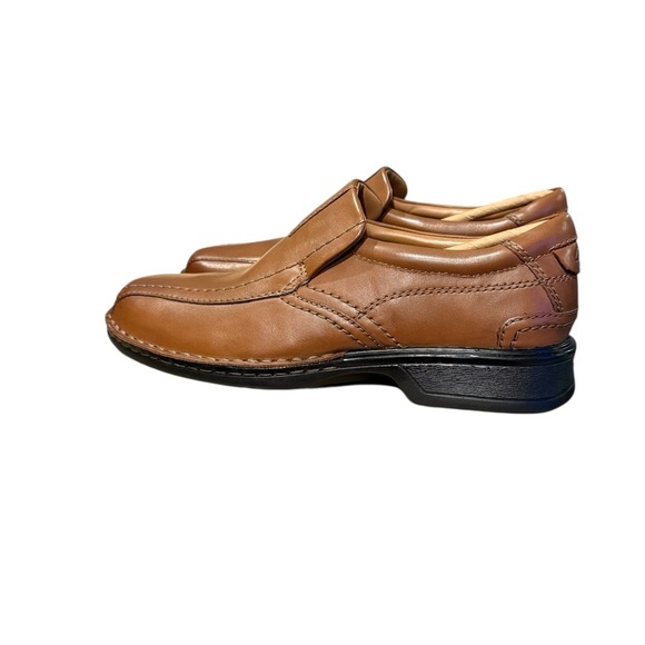 Clarks Men\'s Escalade Step Brown Leather Slip-On Loafers Comfort Business Casual main image 12